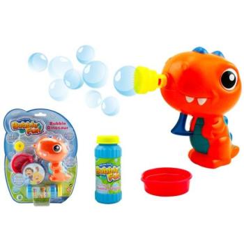 Bubble Fun Bublifuk Dinoszaurusz 60 ml-es töltettel - narancssárga kép