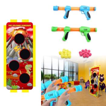 Céllövő játékfegyver felállítható táblával, szivacstölténnyel -POWER SHOOTER (BBJ) kép