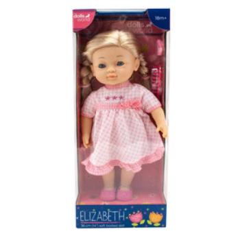 Charlotte /Elisabeth fésülhető puha baba - 36 cm kép