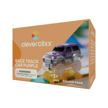 Cleverclixx Mágneses versenypálya – Lila autó – 1 db kép