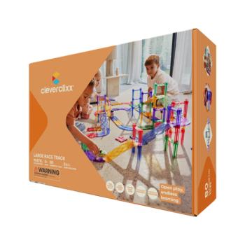 Cleverclixx Mágneses versenypálya Pasztell – 80 db kép