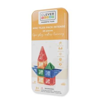 Cleverclixx Mini Intense magnetická stavebnice oranžová 28 ks kép