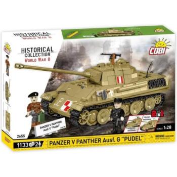 Cobi II. világháború Panzer V Panther Ausf. G "Pudel", 1:28, 1133 k, 2 f kép