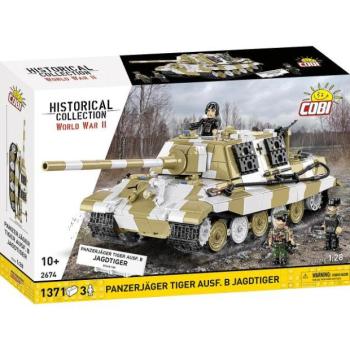 Cobi II. világháború Panzerjäger TIGER Ausf. B JAGTIGER 1:28, 1355 k, 3 f kép