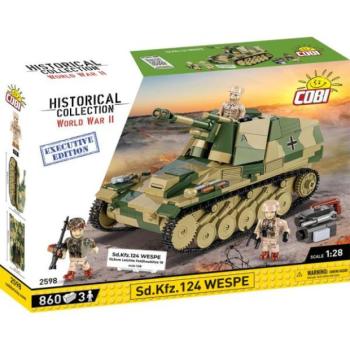 Cobi II WW Sd. Kfz. 124 WESPE 10,5 cm Leichte Feldhaubitze 18, 1:28, 855 k, 3 f kép