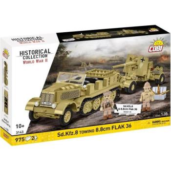 Cobi Sd.Kfz.8 vontató 8,8 cm Flak 36 DAK kép