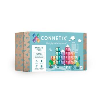 Connetix csempe - Mágneses építőkészlet pasztell téglalapok 24 db kép