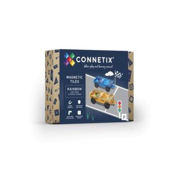 Connetix csempe - Mágneses építőkészlet Rainbow autóskészlet 2 db kép