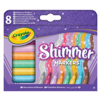 Crayola 8 db-os Csillám filctollkészlet kép