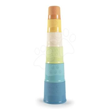 Csészerakosgató torony cukornádból Bio Sugar Cane Magic Tower Smoby 40 cm 6 csésze - Smoby Green 100% újrahasznosítható kollekcióból 12 hó-tól kép