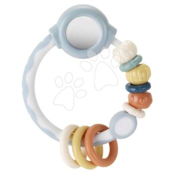 Csörgő Shake & Spin Rattling Ring Muted Color Infantino tükörrel 0 hó-tól kép