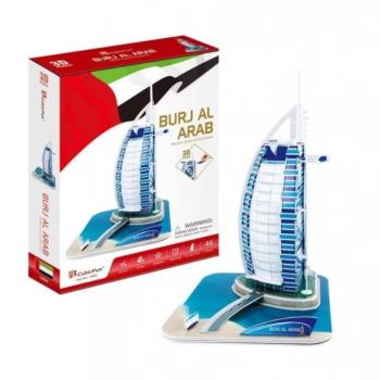 CubicFun 3D-s puzzle 46 db-os - Burj Al Arab Hotel, Dubai kép