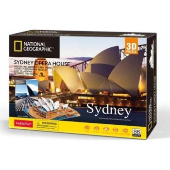 CubicFun 3D-s puzzle 86 db-os - National Geographic City Travel - Sydney operaház kép