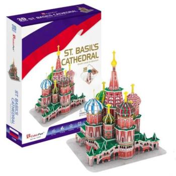CubicFun 3D-s puzzle 92 db-os - Boldog Vazul-székesegyház, Moszkva kép
