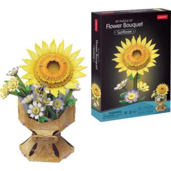 CubicFun - Puzzle 3D Napraforgócsokor 102 darabos kép