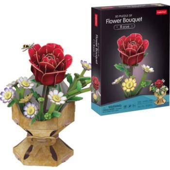 CubicFun - Puzzle 3D Rózsacsokor 120 darabos kép