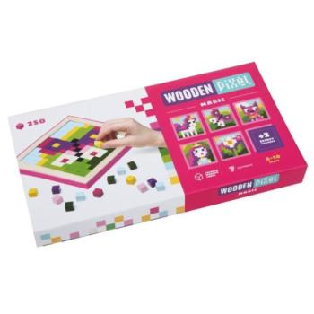 CUBIKA 14880 Pixel II varázslatok - fából készült mozaik, 250 kockából és 7 templomból kép