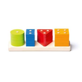 Cubika 15337 V -formákat válogatunk - fa puzzle 17 részből kép