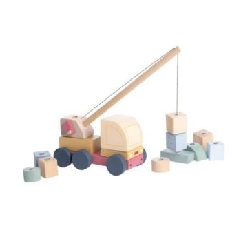 CUBIKA Pastel 15917 Darus autódaru mágnessel - fa puzzle 14 darab kép