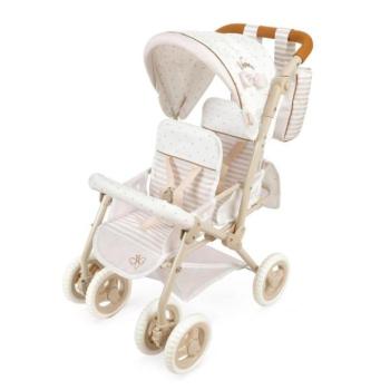 DeCuevas 90378 Összecsukható ikerszülő babakocsi Verona 2024 táskával - 72 cm kép
