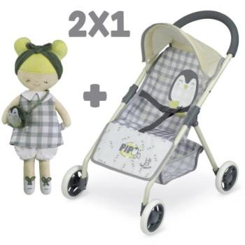 DeCuevas 90547 Sport baba babakocsi és PIPO 2022 plüss baba - 55 cm
