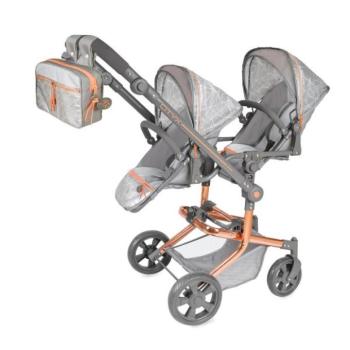 DeCuevas 90877 Összecsukható babakocsi ikerbabákhoz hátizsákkal CITY X - 91 cm kép