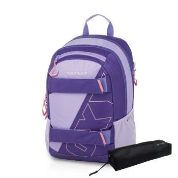 Diák hátizsák OXY Sport Half violet + ingyenes tolltartó kép