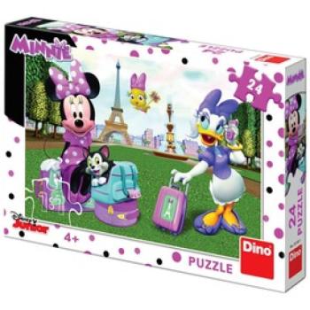 Dino Minnie egér Párizsban 24 darabos puzzle kép