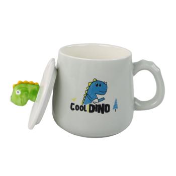 Dinosaur Blue kerámia bögre kanállal és kanállal 350ml kép
