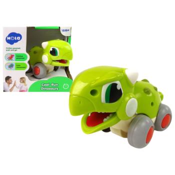 Dinoszaurusz kerekeken zöld kép
