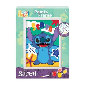 Disney: Stitch HappiHobbi számfestő készlet kerettel kép