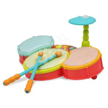 Dobkészlet Toy Drum Set B-Toys világító hanggal és pálcákkal 24 hó-tól kép