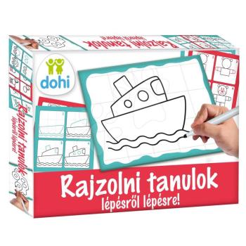 Dohány készségfejlesztő rajztábla Rajzolj rá és töröld le Rajzolni tanulok lépésről lépésre képekkel fiúknak 510-1 kép