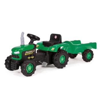 Le Gyerek pedál traktor, mellékvágány, zöld kép