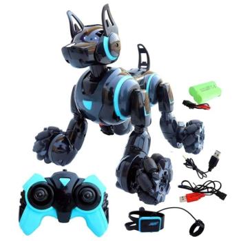 Driftelő távirányítós robot kutya - kerekeken guruló robot házikedvenc 360°-os forgással (BBJ)