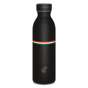 Duplafalú fémkulacs 600ml- Magyar zászlós kép