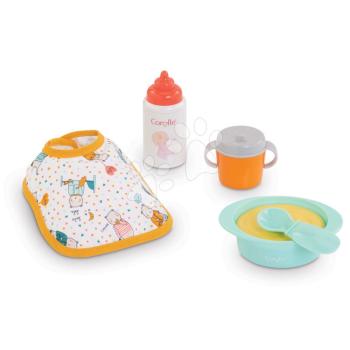 Ebédkészlet előkével Mealtime Set Corolle 30 cm játékbabának 5 kiegészítővel 18 hó-tól kép
