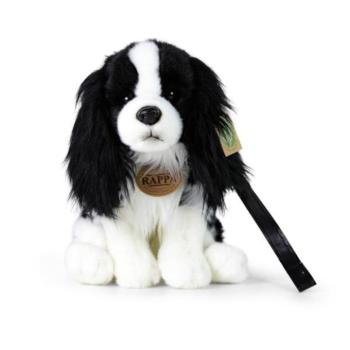 ECO-FRIENDLY 27 cm-es vízálló cavalier plüss kutya pórázzal kép