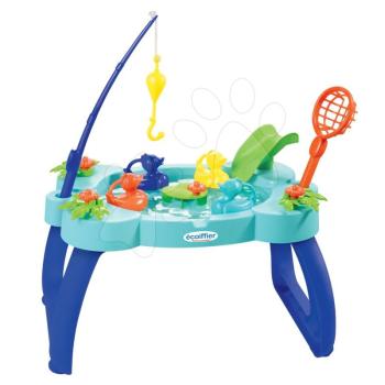 Écoiffier horgász asztal Fishing table horgászbottal és hálóval 4610 kép