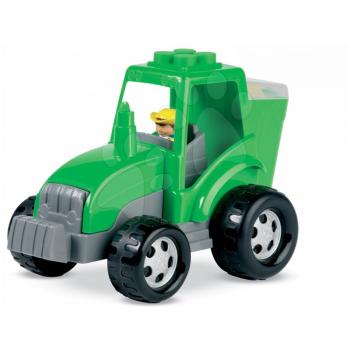 Écoiffier műanyag traktor építőjátékkal Abrick 1584 zöld vagy piros kép