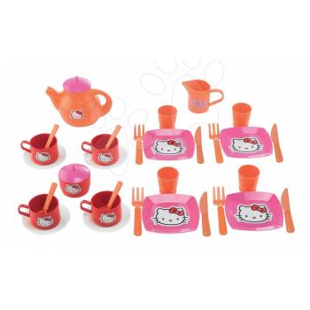 Écoiffier teáskészlet Hello Kitty gyerekeknek 2609-1 rózsaszín-narancssárga kép