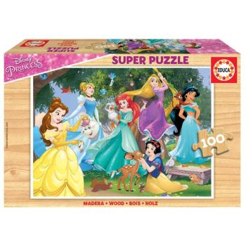 Educa gyerek fa puzzle Disney Hercegnők 100 darabos 17628 kép