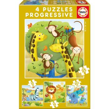 Educa gyerek puzzle Állatmentők progresszív 17147 kép