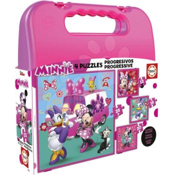 Educa gyerek puzzle bőröndben Minnie Happy helpers 17638 kép