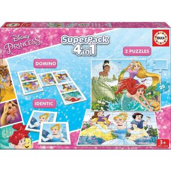 Educa gyerek puzzle Disney Hercegnők SuperPack 4in1 17198 kép