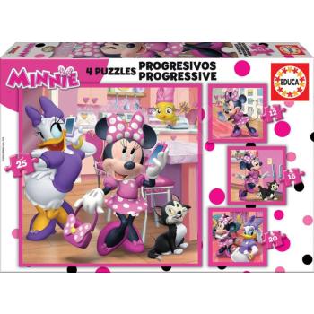 Educa gyermek puzzle Minnie Happy Helpers progresszív 12-16-20-25 17630 kép