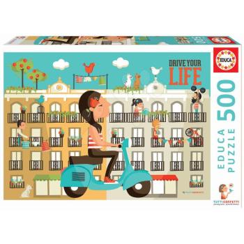 Educa puzzle Drive your life és fix ragasztó 17987 kép