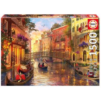 Educa puzzle Genuine Sunset in Venice 1500 rész 17124 kép