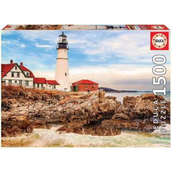 Educa Puzzle Rocky Lighthouse 1500 darabos és fix ragasztó 17978 kép