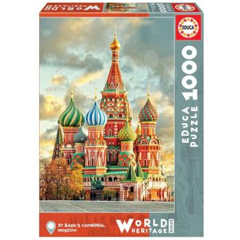 Educa puzzle St Basil's Cathedral Moscow 1000 darabos és fix ragasztó 17998 kép